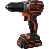 BLACK+DECKER Batteridrevet bore-/skruemaskine BL186K, 18Volt, Bore-/ skruemaskine Sort/Orange