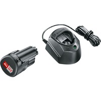 Bosch 1 600 A01 L3D ledningsfrit batteri og ledningsfri oplader Batteri- og opladersæt Sort, Batteri- og opladersæt, Lithium-Ion (Li-Ion), 1,5 At, 12 V, Bosch, Sort