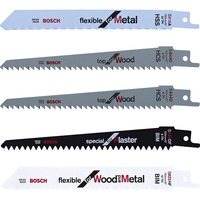 Bosch F016800307 stiksav, rullesav & sabelsavklinge Saber savklinge 5 stk, Savklinge sæt Saber savklinge, Metal, Gipsplade, Træ, 5 stk