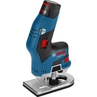 Bosch GKF 12V-8 Professional 13000 rpm Sort, Blå, Rød, Router Blå/Sort, Sort, Blå, Rød, 13000 rpm, 8 mm, 2,5 m/s², 1,5 m/s², Batteri