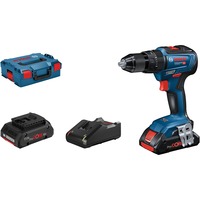 Bosch GSB 18V-55 PROFESSIONAL 1800 rpm Nøglefri 1,1 kg Sort, Blå, Rød, Slagborer skruemaskine Blå/Sort, Pistolgreb boremaskine, Nøglefri, Børstefri, Sort, Blå, Rød, 1,3 cm, 1800 rpm