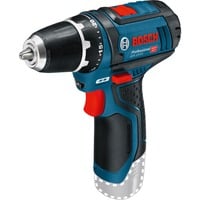 Bosch GSR 12V-15 Professional 650 g Sort, Blå, Rød, Sølv, Bore-/ skruemaskine Blå/Sort, Pistolgreb boremaskine, Sort, Blå, Rød, Sølv, 1 cm, 1,9 cm, 1 cm, 1 mm