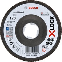 Bosch PRO X571 X-LOCK lamelskive, Ø 115mm, K120, Slibeskive 