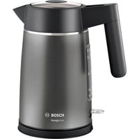 Bosch TWK5P475 elkedel 1,7 L 2400 W Grå grå/Sort, 1,7 L, 2400 W, Grå, Rustfrit stål, Vandmåler, Ledningsfri