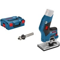 Bosch uden batteri og oplader, Router Blå/Sort, Lige sliber, Sort, Blå, Rød, Børstet, 1300 rpm, 8 mm, 71 dB
