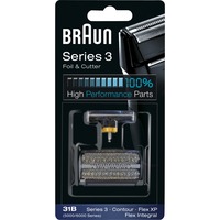 Braun Combipack 31B ekstra skær og folie passer til serie 5000/600 Model: 072799 , Barberhovedet Sort, passer til serie 3