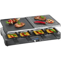 Clatronic RG 3518 Sort 1400 W, Raclette Sort/rustfrit stål, 1400 W, 220-240 V, 50 - 60 Hz, 4,85 kg, 8 stk