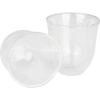 DeLonghi 5513214601 kaffeglas Transparent 2 stk 190 ml gennemsigtig, Transparent, Glas, 2 stk, Rydde, 190 ml, 95 mm