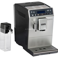 DeLonghi Autentica Cappuccino ETAM 29.660.SB Espressomaskine, Kaffe/Espresso Automat Sølv/Sort, Espressomaskine, Kaffebønner, Indbygget kværn, 1450 W, Sort, Rustfrit stål