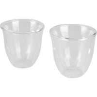 DeLonghi DLSC310 Transparent 2 stk 90 ml, Glas gennemsigtig, Transparent, Glas, Rund, 2 stk, Rydde, 90 ml