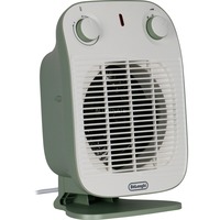 DeLonghi HFS50B20.GR Indendørs Grøn, Hvid 2000 W Blæser med elektrisk områdevarmer, Varmeblæser Grøn, Blæser med elektrisk områdevarmer, IP21, Indendørs, Skrivebord, Gulv, Bord, Grøn, Hvid, Dreje