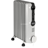 DeLonghi Radia S TRRS0920 Indendørs Hvid 2000 W Olie elektrisk områdevarmer, Radiator grå, Olie elektrisk områdevarmer, Olie, 1,4 m, Indendørs, Gulv, Hvid