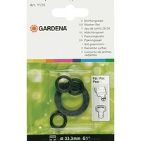 GARDENA 1124-20 pakning Ring Skærepakning til vandstråledyse, Tætning Sort, Skærepakning til vandstråledyse, Ring, Sort, Gardena 901-50, 2901-20