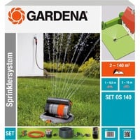 GARDENA OS 140 Pulserende vandsprinkler, Sprinkleranlæg grå/Orange, Pulserende vandsprinkler, 140 m²
