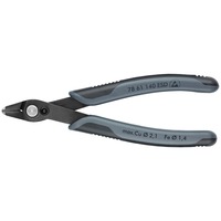 KNIPEX 78 61 140 ESD kabeltang, Elektronik tænger grå, Rustfrit stål, Sort