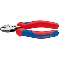 KNIPEX X-Cut Diagonale horisontale tænger, Skære tang Diagonale horisontale tænger, Krom-vanadium-stål, Plastik, Blå/rød, 16 cm, 175 g