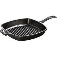 Lodge Grillpande L8SGP3 firkantet, med skaft og håndtag, Stegepande Sort