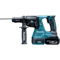 Makita DHR243RTJ hammerbor 9500 rpm, Borehammer Blå/Sort, Sort, Blå, Overbelastning, 2,4 cm, 9500 rpm, 2 J, 4700 bpm or slag i minuttet