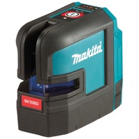 Makita uden batteri og oplader, Kryds- & linjelaser Sort/Blå, 25 m, 3 mm/m, 4°, Rød, Linjeniveau, Sort, Blå