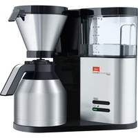 Melitta Melitta Elegance Deluxe Therm kaffemaskine  1012-04, Filter maskine rustfrit stål/Sort, Dråbe kaffemaskine, 1000 W, Sort, Rustfrit stål