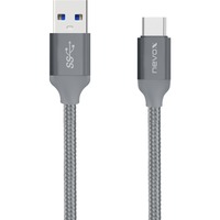 Nevox 1480 USB-kabel 2 m USB 3.2 Gen 2 (3.1 Gen 2) USB A USB C Grå grå, 2 m, USB A, USB C, USB 3.2 Gen 2 (3.1 Gen 2), Hanstik/Hanstik, Grå