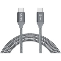 Nevox 1652 USB-kabel 0,5 m USB 2.0 USB C Sølv grå, 0,5 m, USB C, USB C, USB 2.0, 480 Mbit/s, Sølv