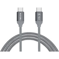 Nevox 1654 USB-kabel 2 m USB 2.0 USB C Grå, Sølv grå, 2 m, USB C, USB C, USB 2.0, 480 Mbit/s, Grå, Sølv