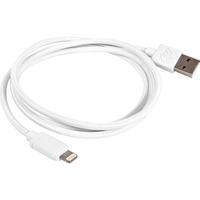 OWC NWTCBLUSBL1MW Lightning kabel 1 m Hvid Hvid, 1 m, Lightning, USB A, Hvid, iPhone, iPad, iPod