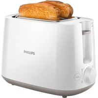 Philips Daily Collection 8 indstillinger, integreret bollevarmer, toaster, Brødrister Hvid, integreret bollevarmer, toaster, 2 skive(r), Hvid, Plast, Kina, 830 W, 220-240 V