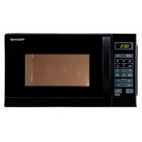 SHARP R-642BKW Bordplade Kombination mikroovn 20 L 800 W Sort, Mikrobølgeovn Sort, Bordplade, Kombination mikroovn, 20 L, 800 W, Berøring, Sort