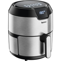 Tefal Easy Fry EY401D Enkelt 4,2 L Enkeltstående 1500 W Varmluftsteger Sort, Rustfrit stål, Airfryer rustfrit stål/Sort, Varmluftsteger, 4,2 L, 1,2 kg, 80 °C, 200 °C, 6 person(er)