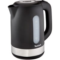 Tefal KO3308 elkedel 1,7 L 2400 W Sort rustfrit stål/Sort, 1,7 L, 2400 W, Sort, Vandmåler, Ledningsfri, Filtrering