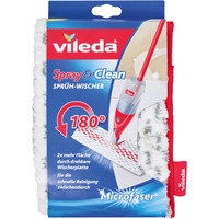 Vileda Spray & Clean Refill Mikrofiber, Wiper cover Hvid/Rød