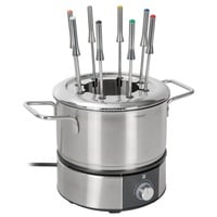 WMF Lono 0415130011 1,5 L 8 person(er), Fondue rustfrit stål/Sort, 8 person(er), 1,5 L, Sort, Krom, Rund, Klar, 1400 W