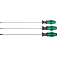 Wera 335/350/355/3 Skruejernssæt Kraftform Plus, lang, Skruetrækker Sort/Grøn