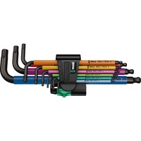 Wera 950 SPKL/9 SM N SB Multicolour , Skruetrækker vinkelnøglesæt, metrisk, BlackLaser