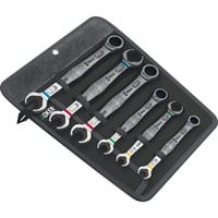 Wera Joker gaffelnøgle og ringskralde 10,13,17,19 mm, Rustfrit stål, Stål, Mat, Tyskland, 6 stk