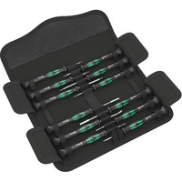 Wera Micro 12 Electronics 1 Sæt Standard skruetrækker Sort/Grøn, Serie Kraftform Micro