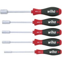 Wiha Skraldenøgle-skruetrækkersæt SoftFinish, 5 dele Sort/Rød