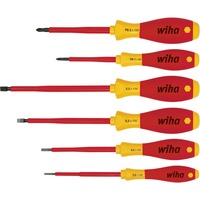 Wiha Skruetrækkersæt SoftFinish electric, 6 dele Rød/Gul