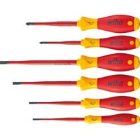Wiha Skruetrækkersæt SoftFinish electric slimFix, 6 dele Rød/Gul