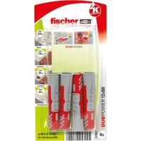 fischer DUOPOWER 12x60 K, Dyvel Lys grå/Rød