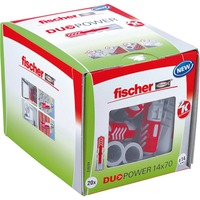 fischer Dübel DUOPOWER 14x70 LD, Dyvel Lys grå/Rød