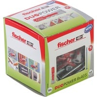 fischer Dübel DUOPOWER 8x40 S LD, Dyvel Lys grå/Rød