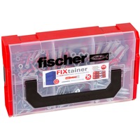 fischer FixTainer-DUOPOWER + Skrue, Dyvel Lys grå/Rød