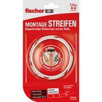 fischer GOW monteringsstrimler, 19 stk., Tape Hvid