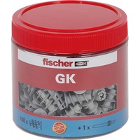 fischer Gipspladeknold GK, dåse, Dyvel Lys grå