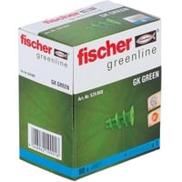 fischer Gipspladrawlplugs GK GREEN, Dyvel Grøn