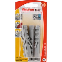 fischer Udvidelsespløk Dübel S 14 K, Dyvel grå