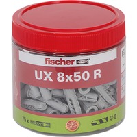 fischer Universalpløk UX 8x50 R, dåse, Dyvel Lys grå